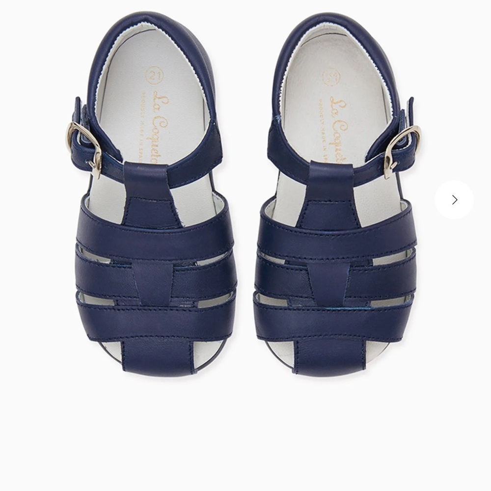 La coqueta navy sandals